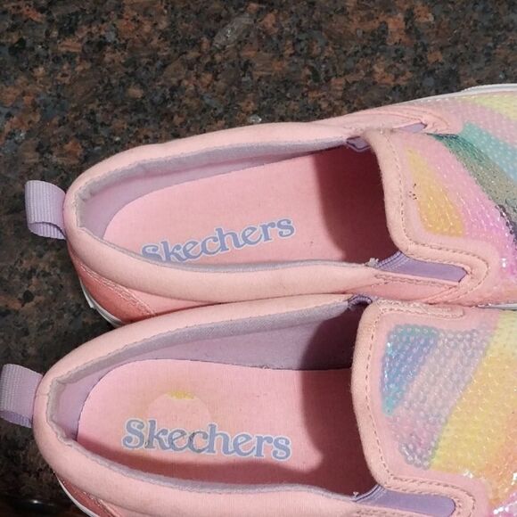 SKETCHERS RAINBOW SNEAKERS.. SIZE 3 - Picture 2 of 6